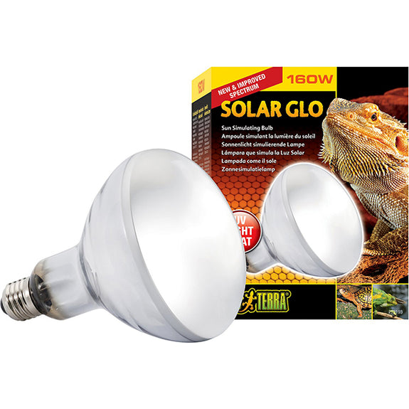 Solar Glo Mercury Vapor Bulb Reptile UV Light & Heat Emitter 160 Watt