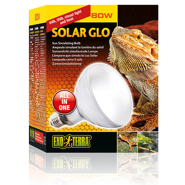 Solar Glo Mercury Vapor Bulb Reptile UV Light & Heat Emitter 80 Watt