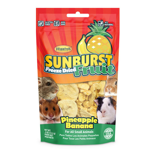 Sunburst Freeze-Dried Fruit Pineapple Banana Small Animal Treats