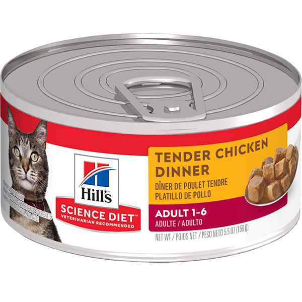 Adult Tender Chicken Dinner Wet Canned Cat Food