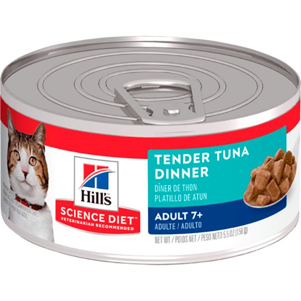 Adult 7+ Tender Tuna Dinner Wet Canned Cat Food
