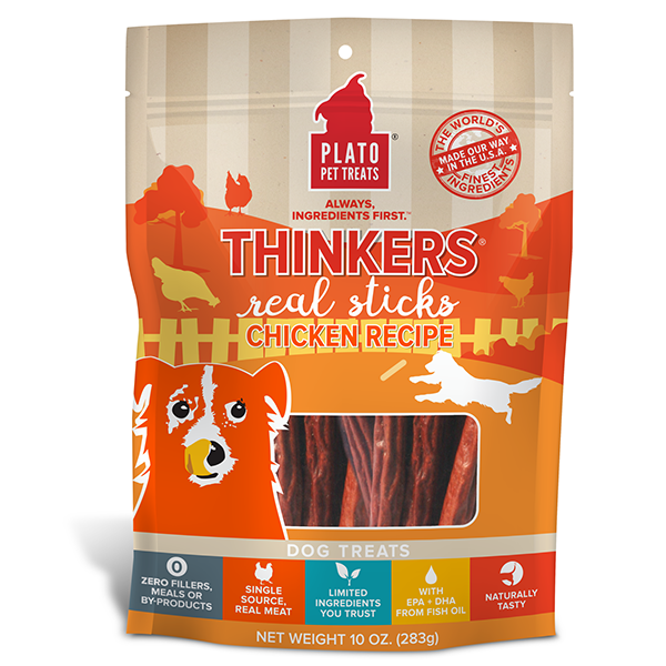 Thinkers Real Sticks Chicken Recipe Air-Dried Dog Treats