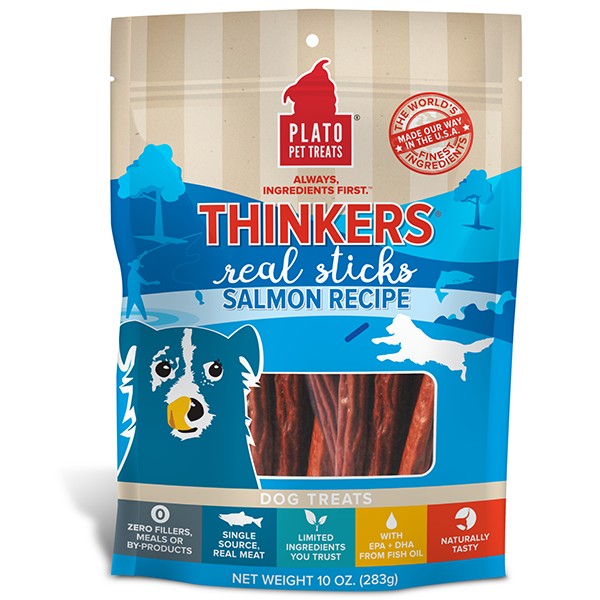 Thinkers Real Sticks Salmon Recipe Air-Dried Dog Treats