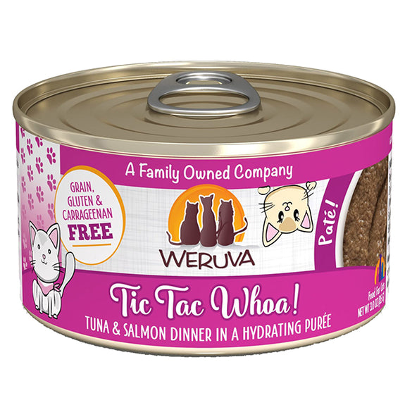 Tic Tac Woah! Tuna & Salmon Pate Grain-Free Wet Canned Cat Food