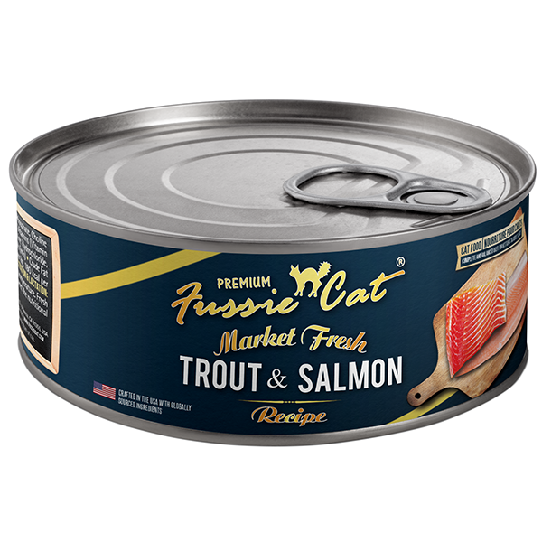 Premium Market Fresh Trout & Salmon Pate Grain-Free Canned Cat Food