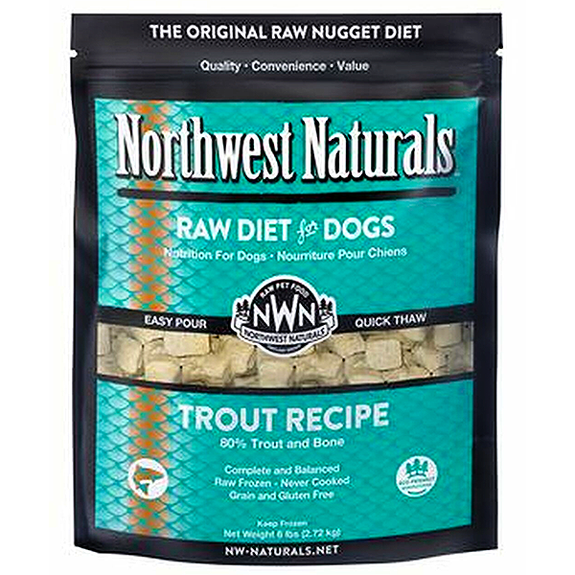 Nuggets Trout Recipe Frozen Raw Dog Food