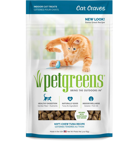 Cat Craves Semi-Moist Cat Treats Made with Wheatgrass Tuna Flavor