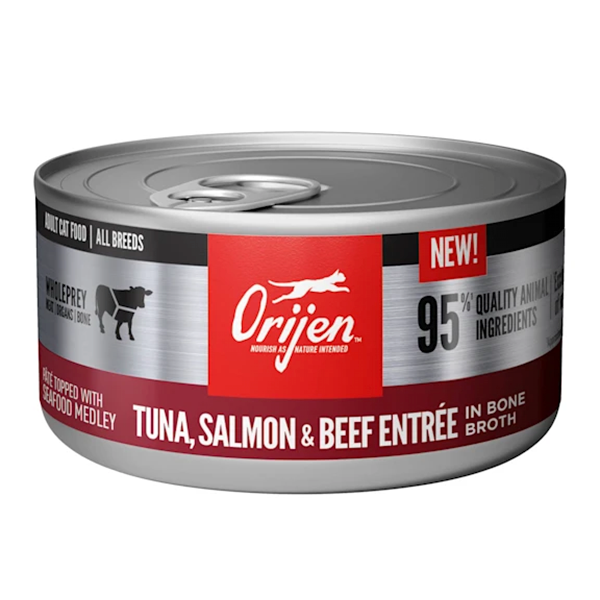 Tuna, Salmon & Beef Entrée Grain-Free Wet Canned Cat Food