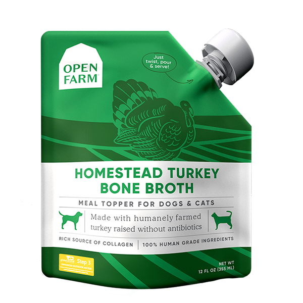 Homestead Turkey Bone Broth Meal Topper For Dogs & Cats
