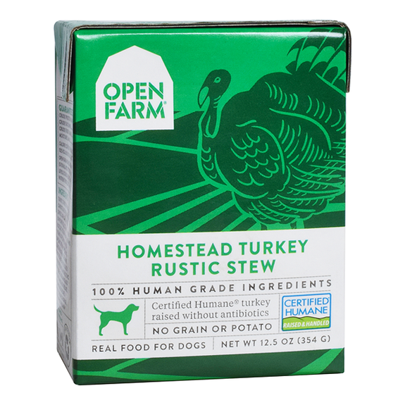 Homestead Turkey Rustic Stew Grain-Free Wet Dog Food Cartons