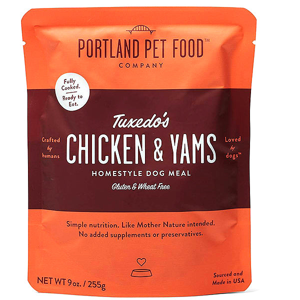 Tuxedo's Chicken & Yams Grain-Free Meal Pouches Wet Dog Food