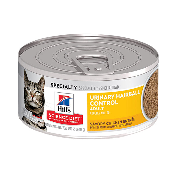 Adult Urinary & Hairball Control Savory Chicken Entrée Wet Canned Cat Food