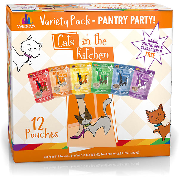Cats in the Kitchen Grain-Free Pantry Party Variety Pack Wet Pouch Cat Food