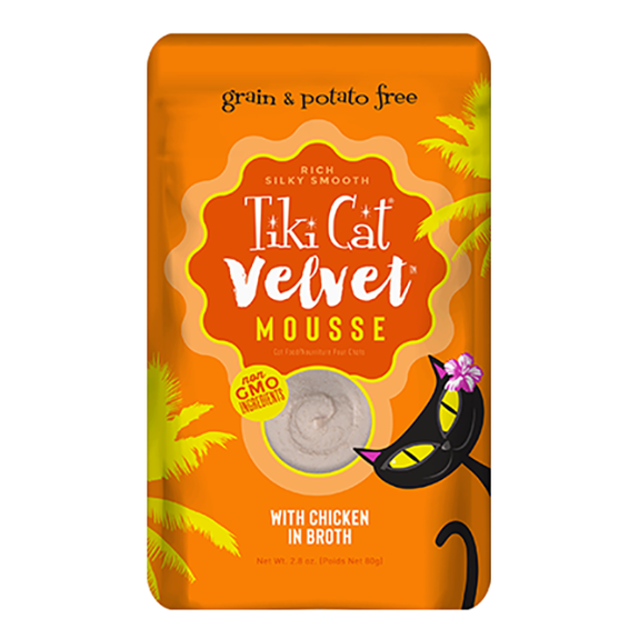 Velvet Mousse Chicken in Broth Grain-Free Wet Pouch Cat Food