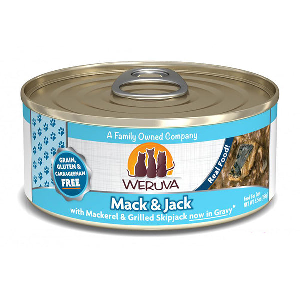 Mack And Jack With Mackerel and Grilled Skipjack Tuna Canned Grain-Free Cat Food