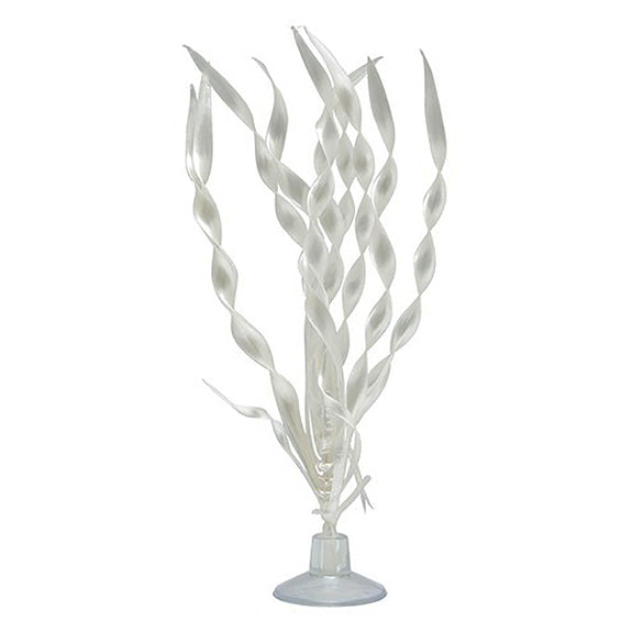 Plastic Betta Plant Corkscrew Vallisneria White Aquarium Decoration