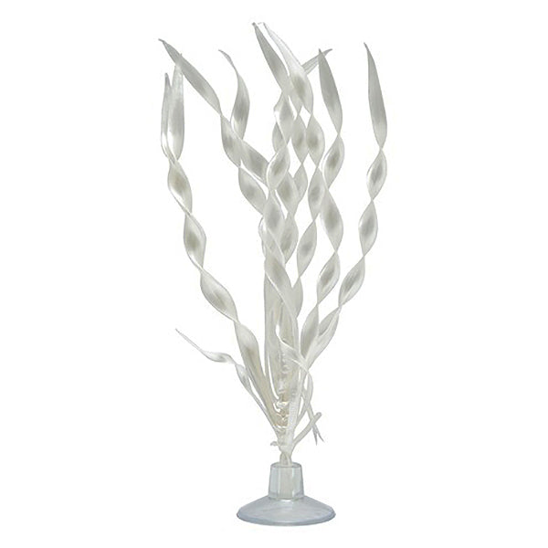 Plastic Betta Plant Corkscrew Vallisneria White Aquarium Decoration