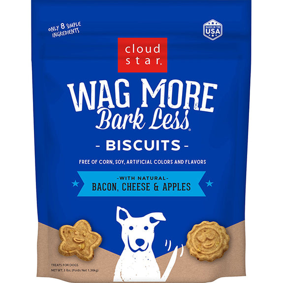 Wag More Bark Less Biscuits Oven Baked Bacon, Cheese & Apples Dog Treats